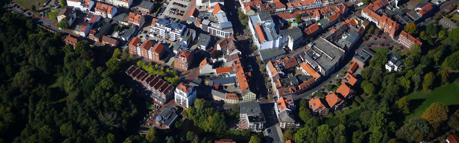 Luftbildaufnahme der Hansestadt für SEO-Agentur Uelzen
